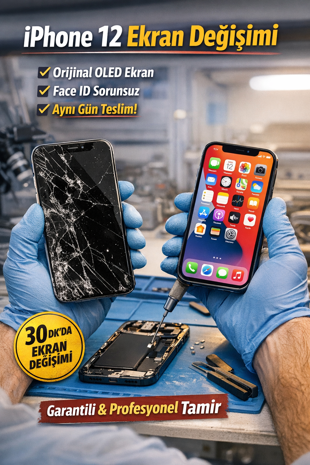 iPhone 12 Ekran Değişimi: Fiyat, Süre ve Merak Edilenler